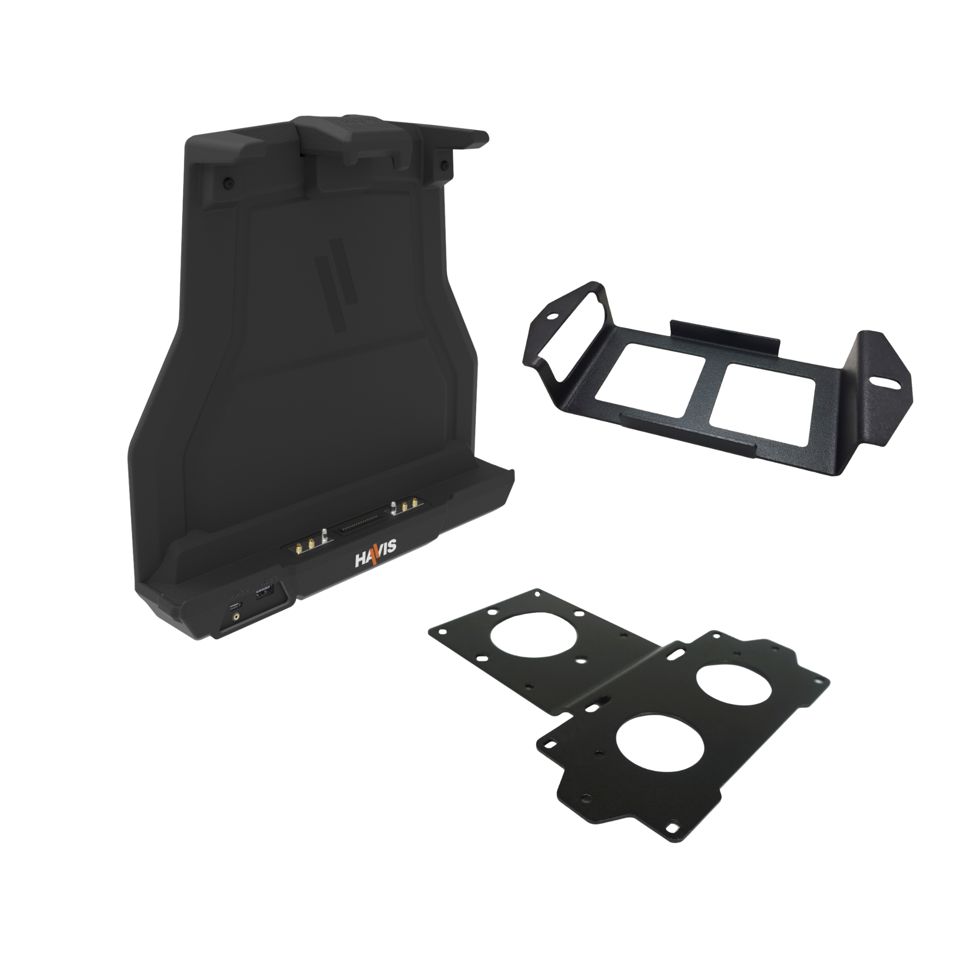 Package – Docking Station for Getac G140 with Advanced Port Replication, Quad Pass-Thru Antenna Connections & Power Supply Mounting Bracket