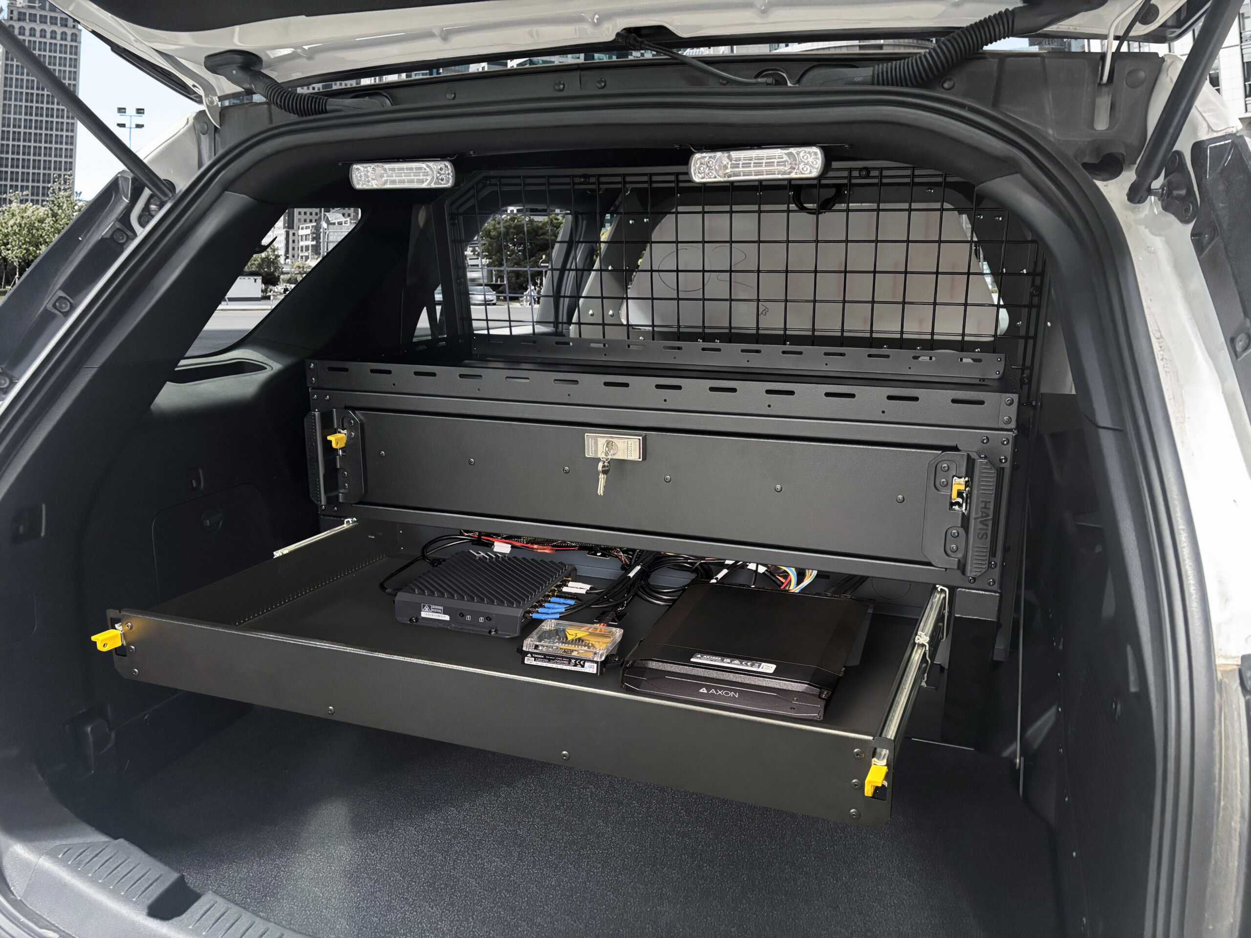 Slide-Out Electronics Tray for Modular Storage