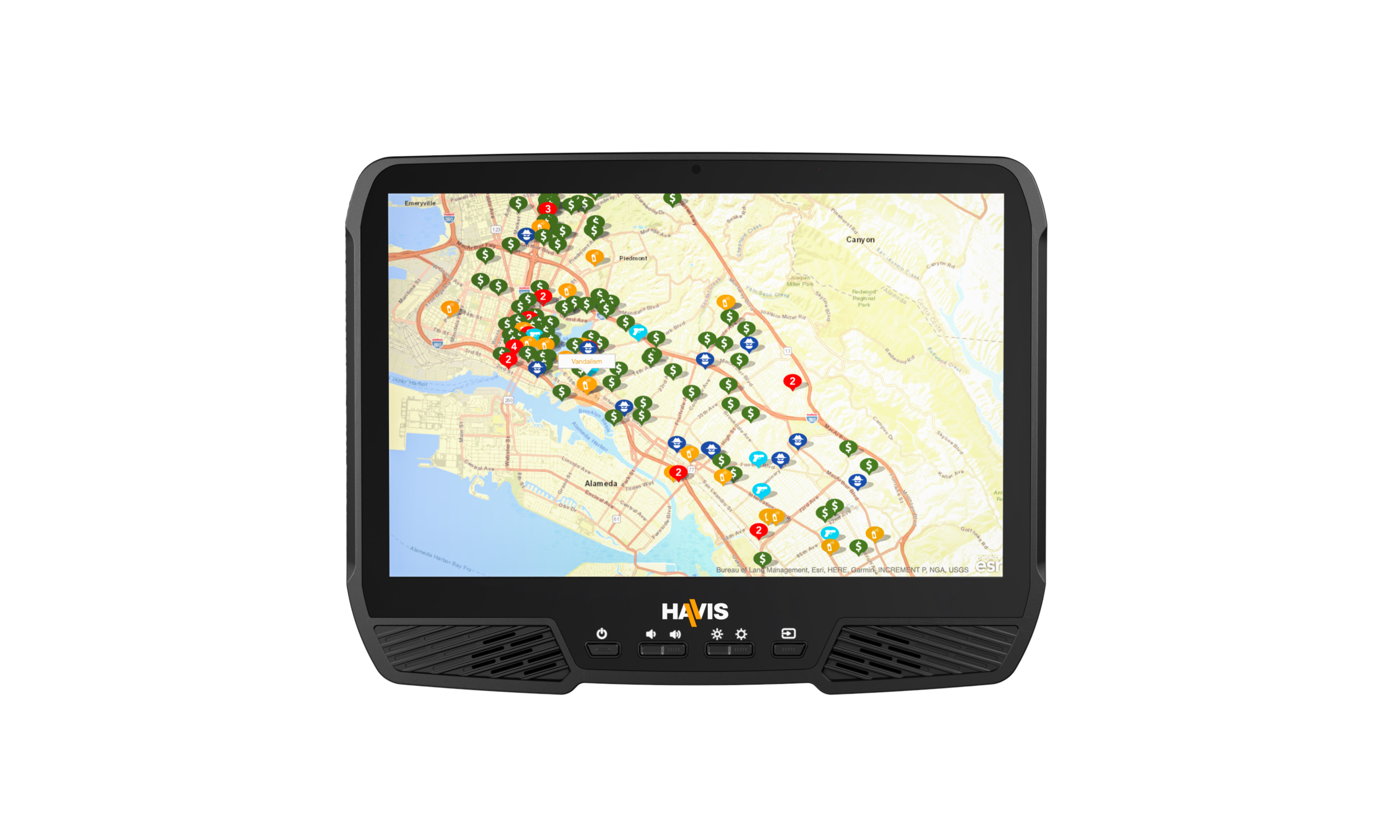 Tela sensível ao toque capacitiva de 14" com hub integrado – Padrão