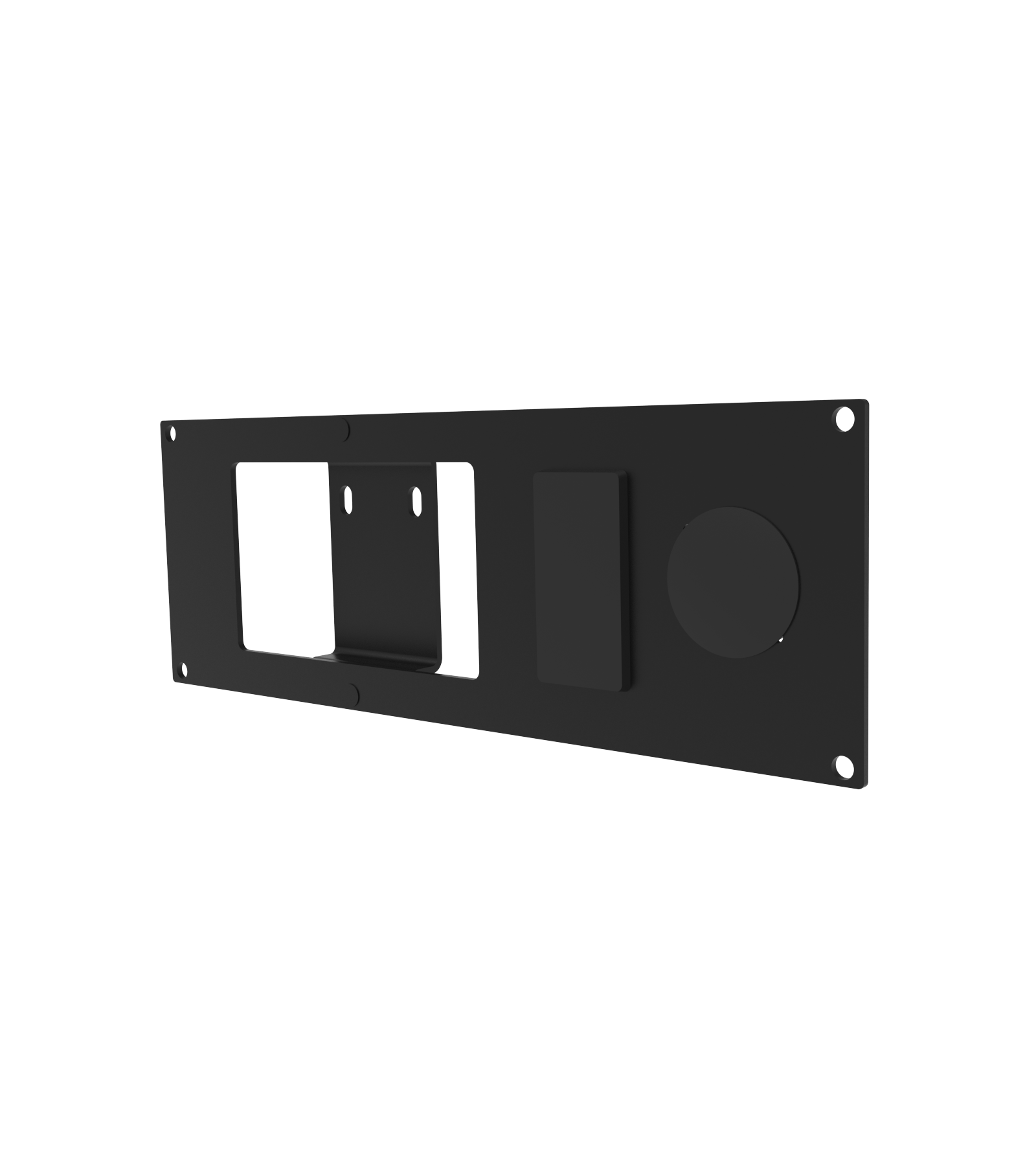 1-Piece Equipment Mounting Bracket, 3″ Mounting Space, Fits Federal Signal 13-Button Convergence Network Controllers