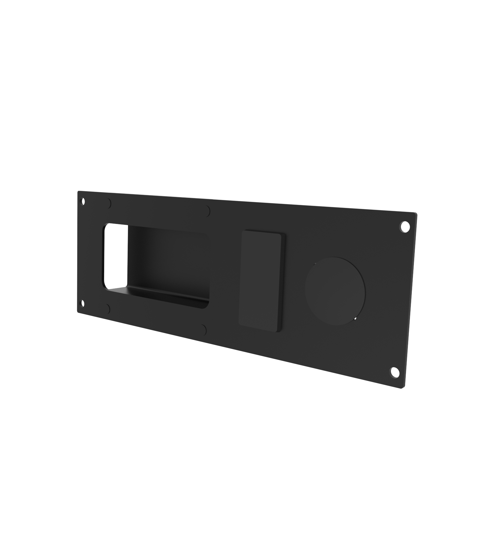1-Piece Equipment Mounting Bracket, 3″ Mounting Space, Fits Federal Signal 4-Button Convergence Network Controllers