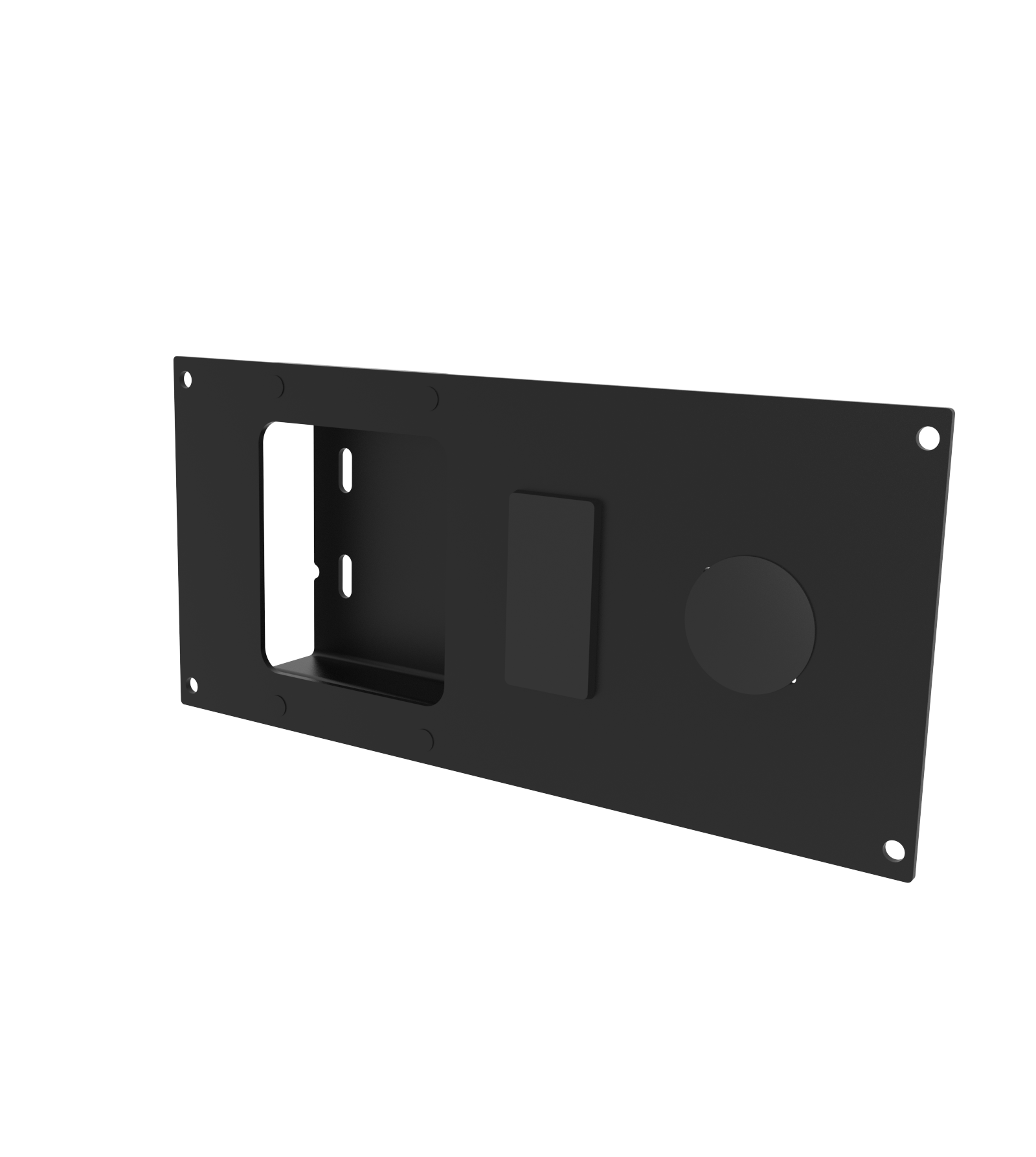 1-Piece Equipment Mounting Bracket, 4″ Mounting Space, Fits Federal Signal 6 & 9-Button Convergence Network Controllers