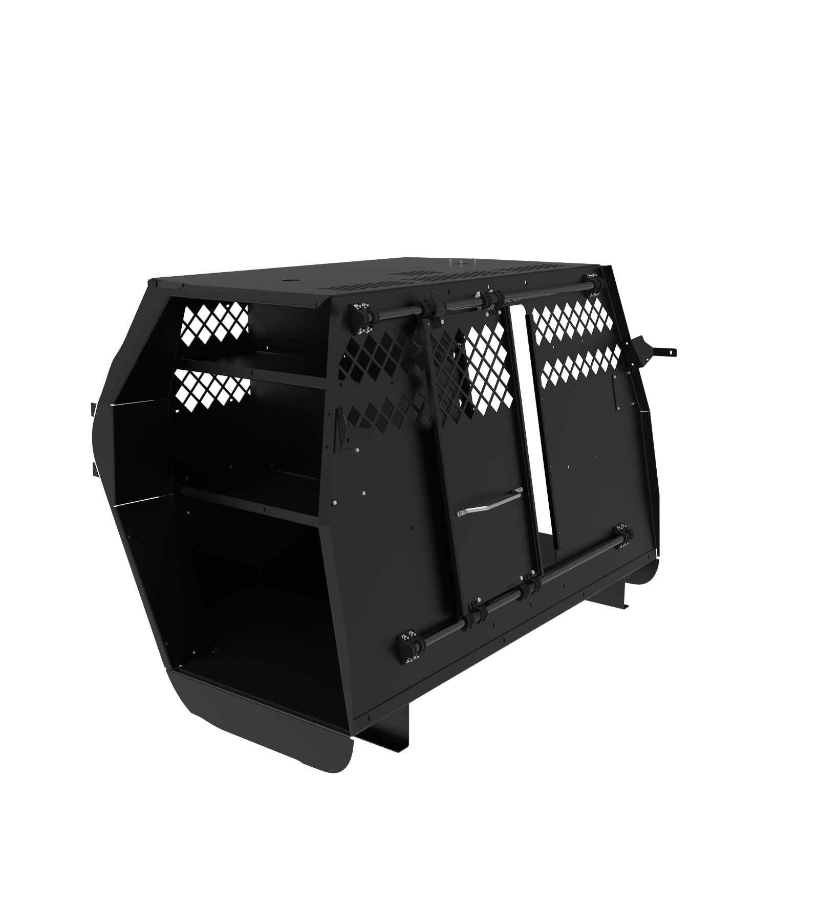 Standard K9 Transport System With Side Door Storage For 2021-2026 Chevrolet Tahoe – Black