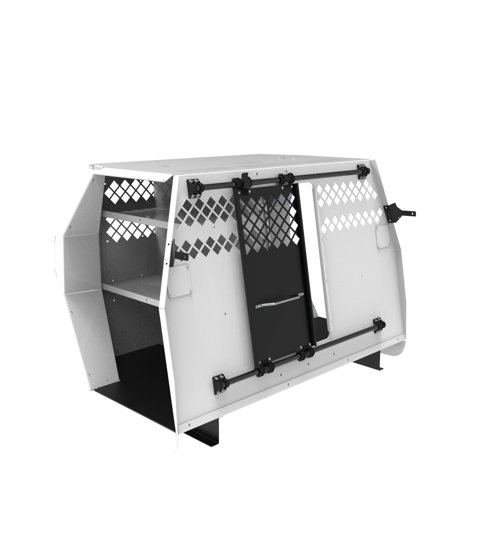 Standard K9 Transport System With Side Door Storage For 2021-2026 Chevrolet Tahoe – White