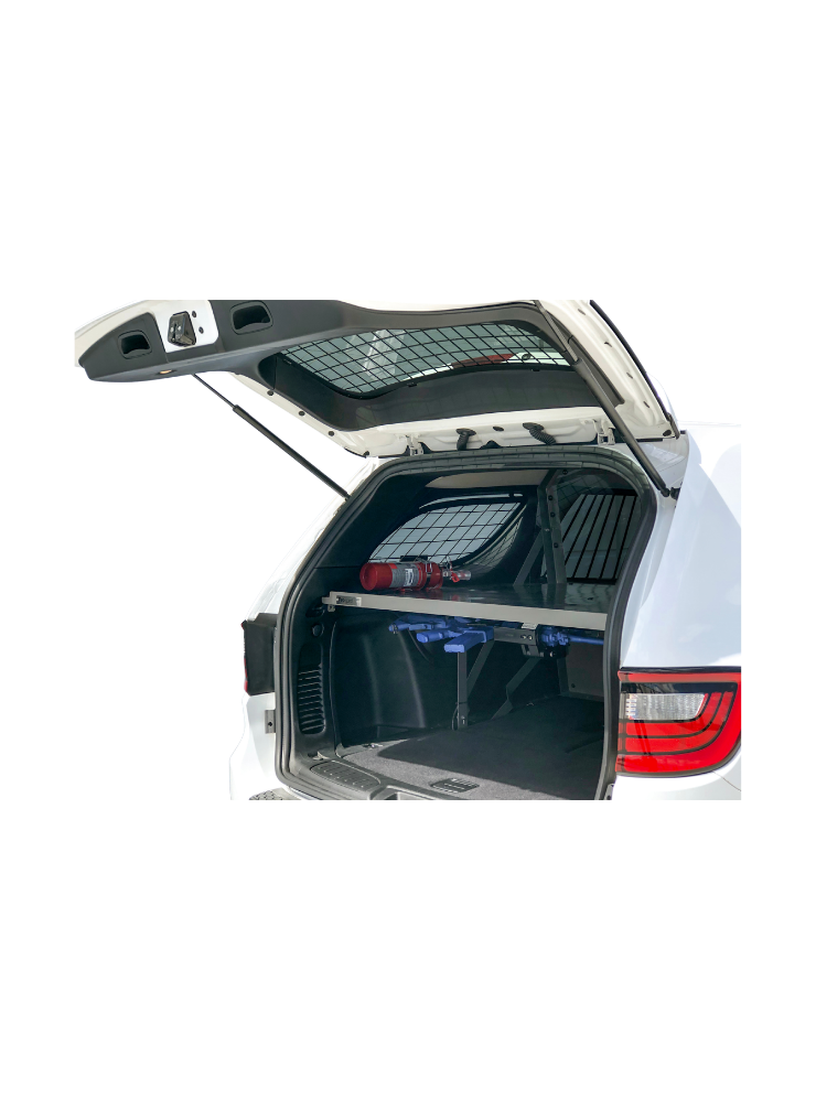 Pro-gard Window Guard - shown installed in a vehicle, for public safety use cases.