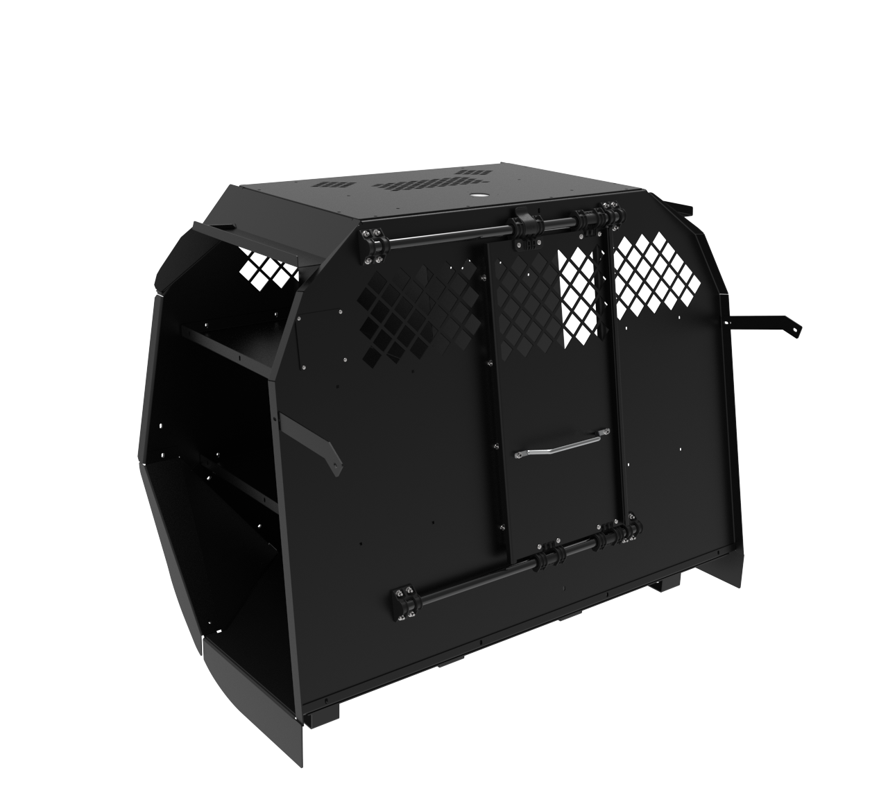 Standard K9 Transport System With Side Door Storage For 2011-2026 Dodge Durango – Black
