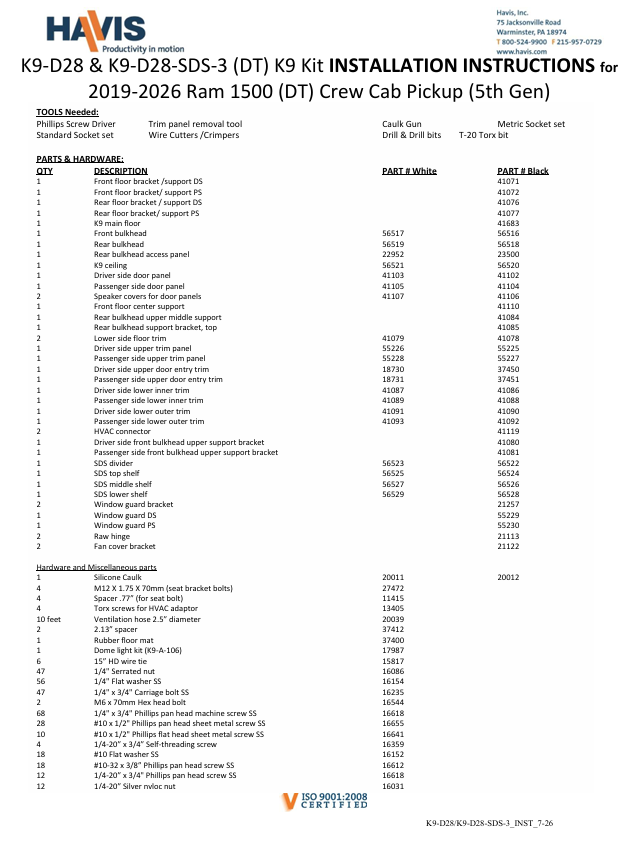 Installation Instructions (pdf)