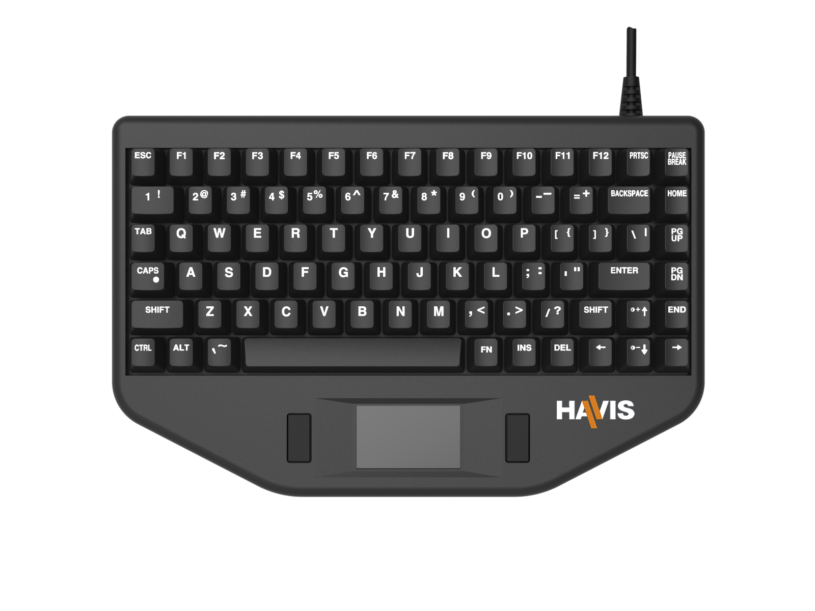 Rugged USB Keyboard With Center Touchpad
