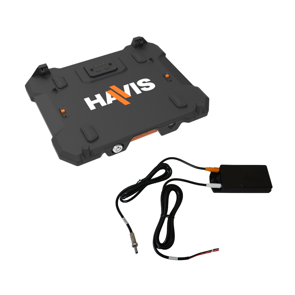 Docking Station for Dell Pro Rugged 14 (PR514260) with Advanced Port Replication & Quad Pass-Thru Antenna Connections & Havis Power Supply