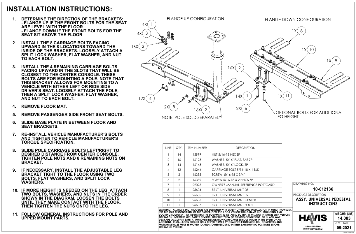 Installation Instructions