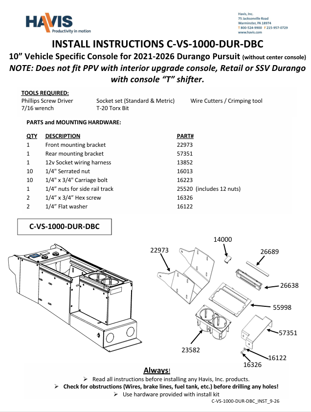 Installation Instructions (pdf)