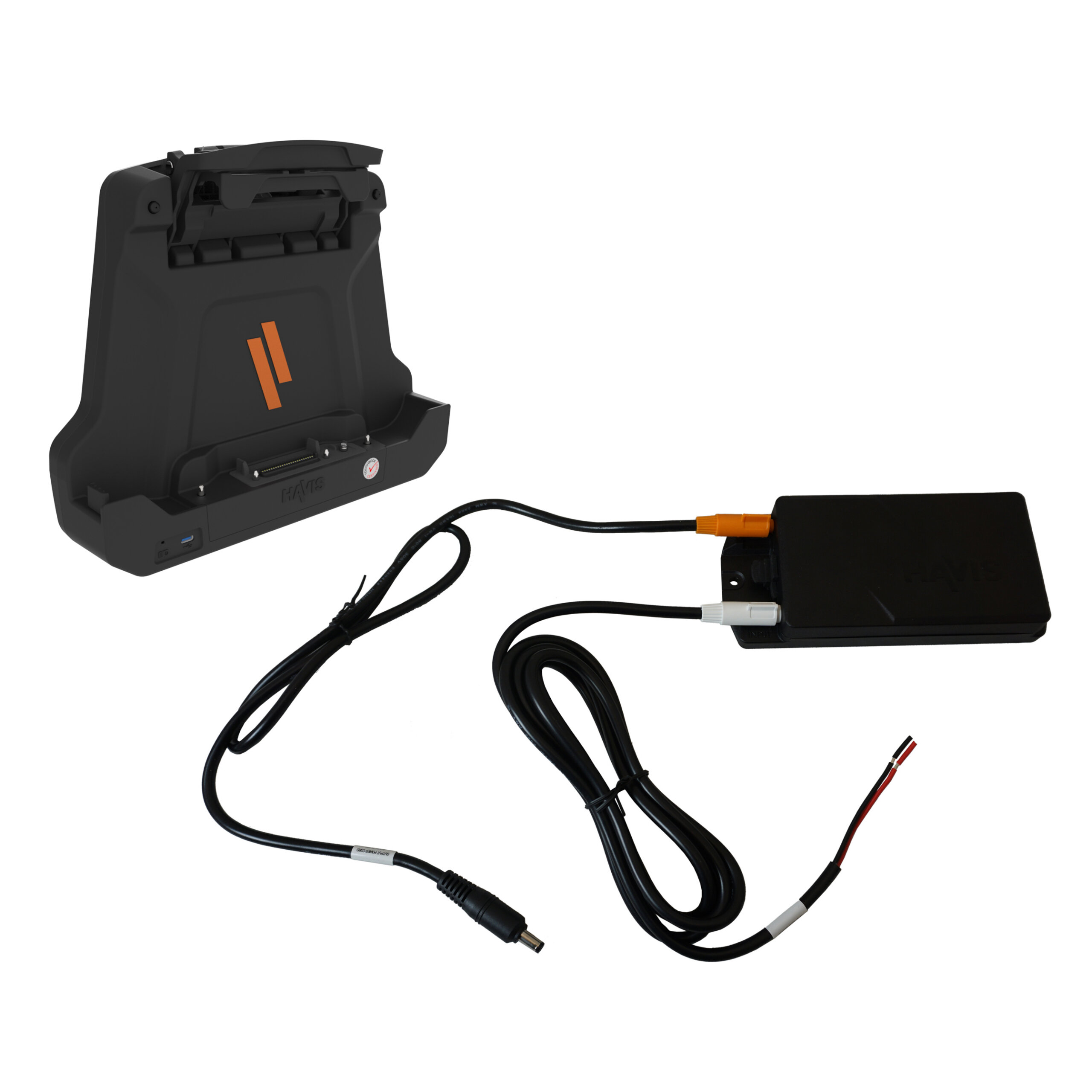 Slim Docking Station for Panasonic TOUGHBOOK G2 & G3 Tablet with Standard Port Replication & Dual Pass-Thru Antenna Connections with Havis Power Supply